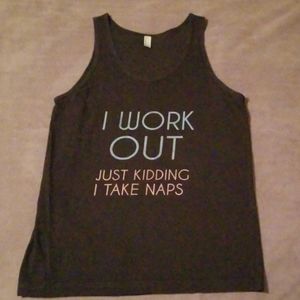 Black American Apparel unisex tank size M